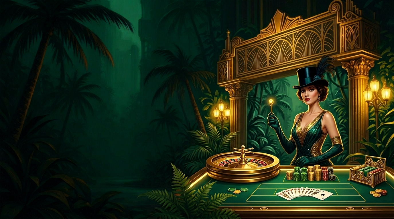 Winner Island live casino studio met dealers en tafels